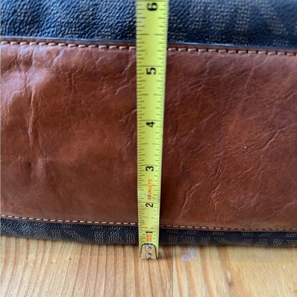 Michael Kors Hamilton Monogram Lock Gold Chain Bag Signature Large Satchel Purse - Picture 13 of 16